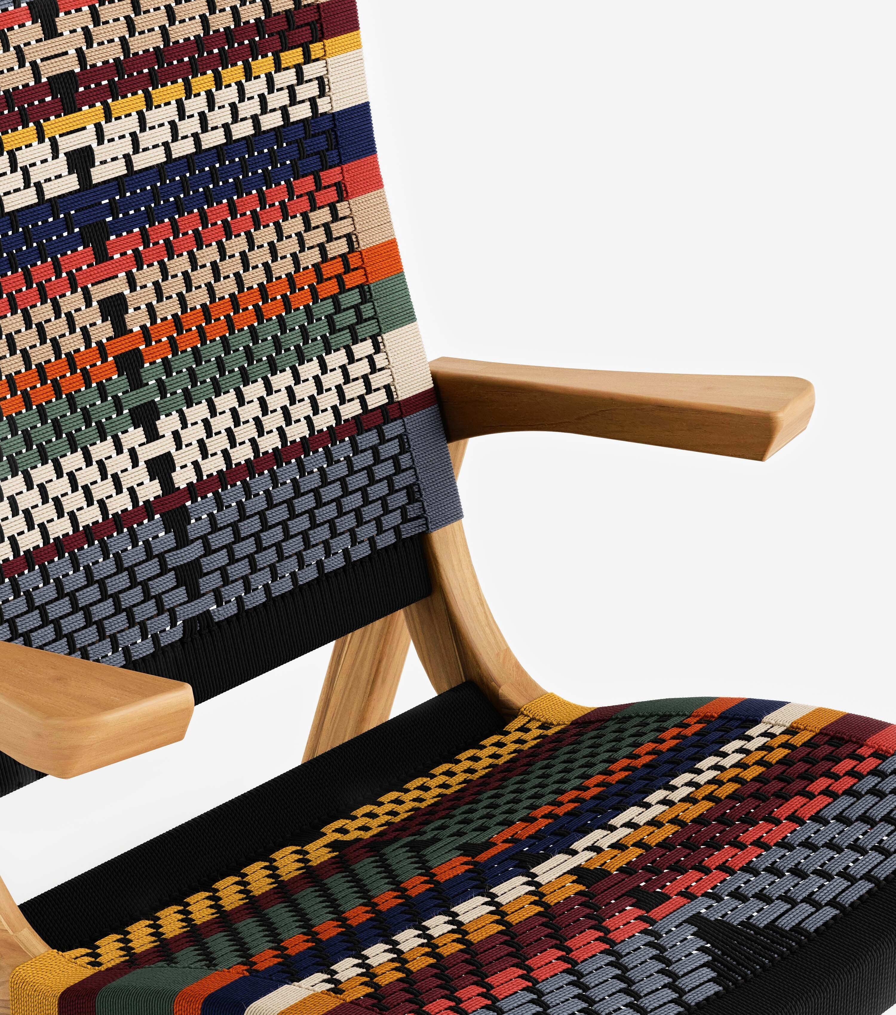 Natural Teak / San Geronimo Pattern